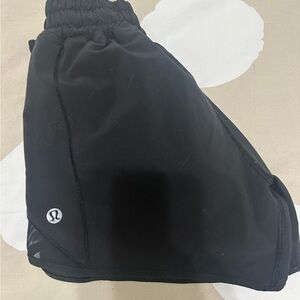 Lululemon Black Athletic Hotty Hot shorts